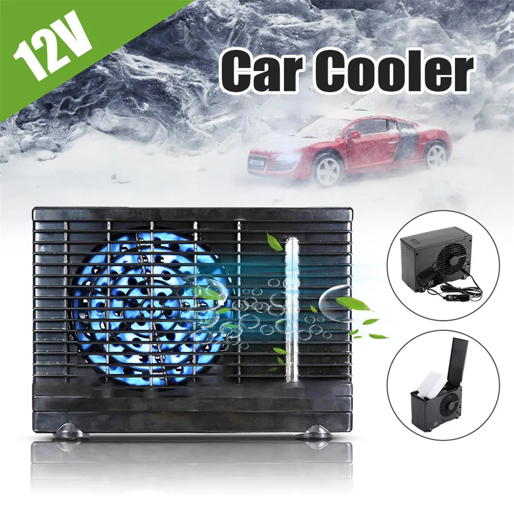 Condizionatore d'aria portatile per auto 12V regolabile 60W condizionatore d'aria per auto ventola di raffreddamento raffreddamento evaporativo per ghiaccio d'acqua