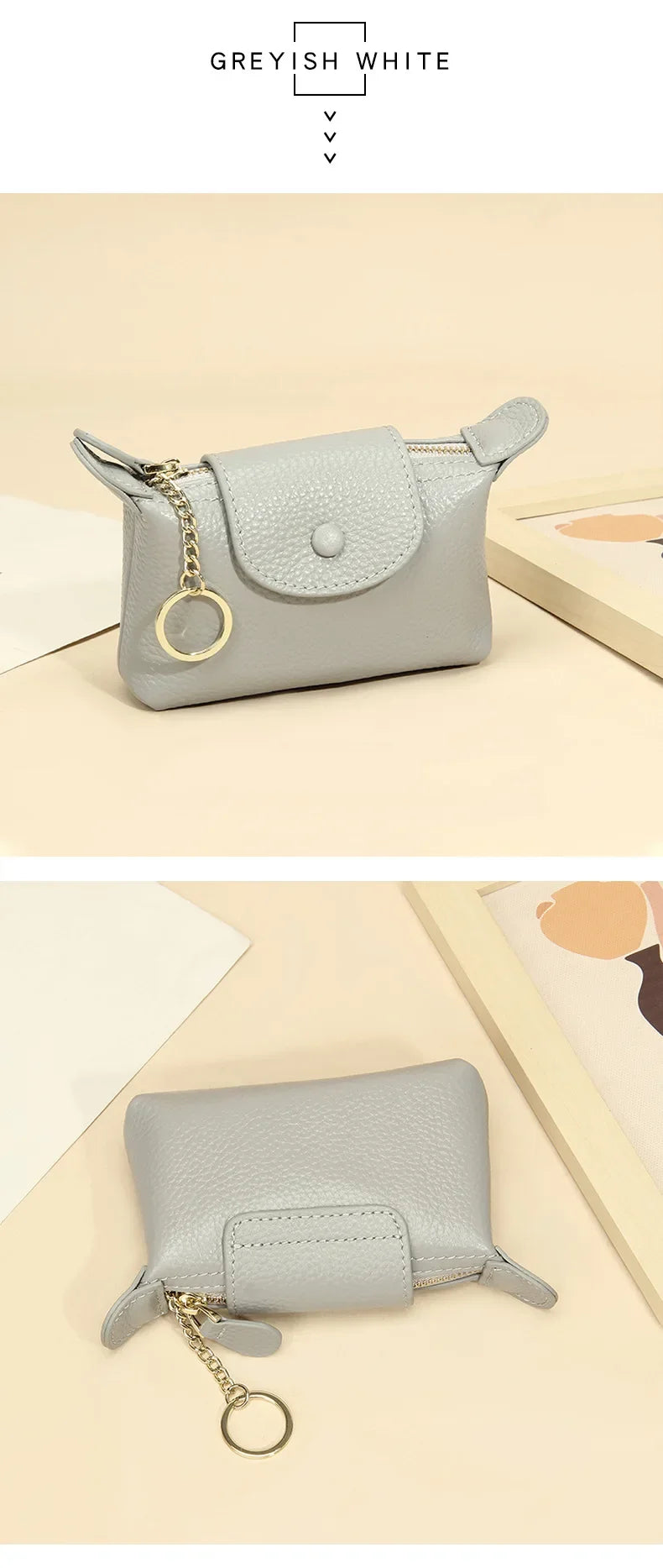 Portamonete da donna in pelle di mucca di nuova moda Porta carte creative per chiavi e rossetti Portaoggetti Portafoglio carino per donne e donne
