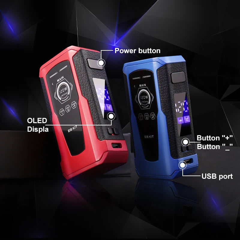 Sigarette elettroniche Vape Pen Smoke 120W Box Mod Kit 1800mah 2.5ml Atomizzatore Schermo OLED Sigaretta elettronica Vaporizzatore Vaper Shisha Ecig
