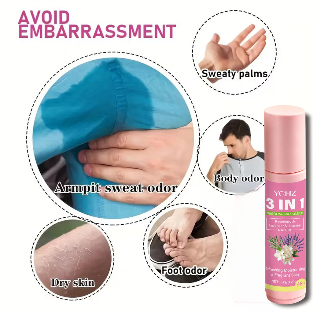 20 g di soluzione per la cura intima 3 in 1, dura 72 ore, elimina odori e appiccicosità, adatta per ascelle, mani, piedi e zone intime, unisex