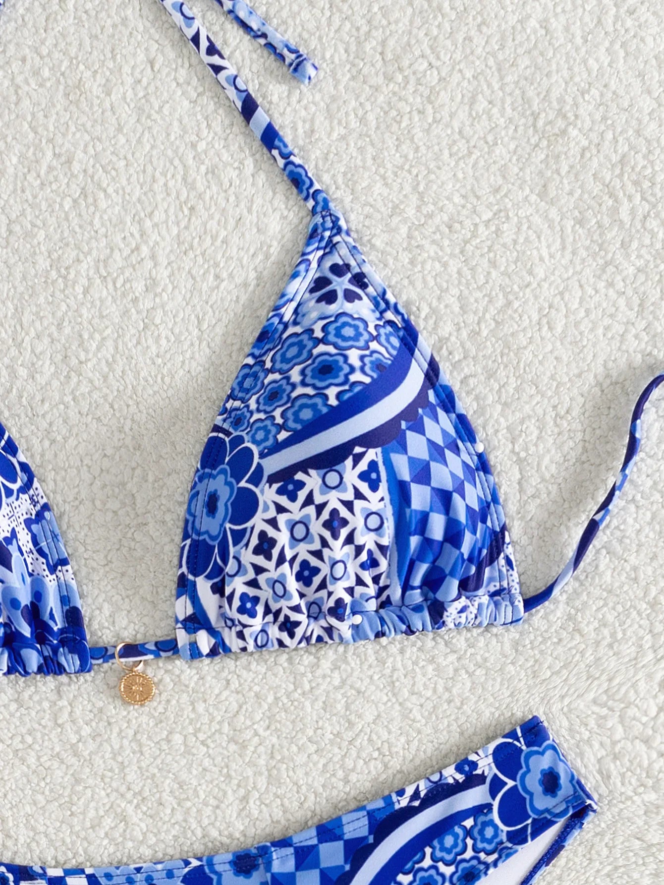 Nuovo Set Bikini Triangolo 2026 - Costume da Bagno Push-Up con Stampa Floreale e Slip Brasiliano