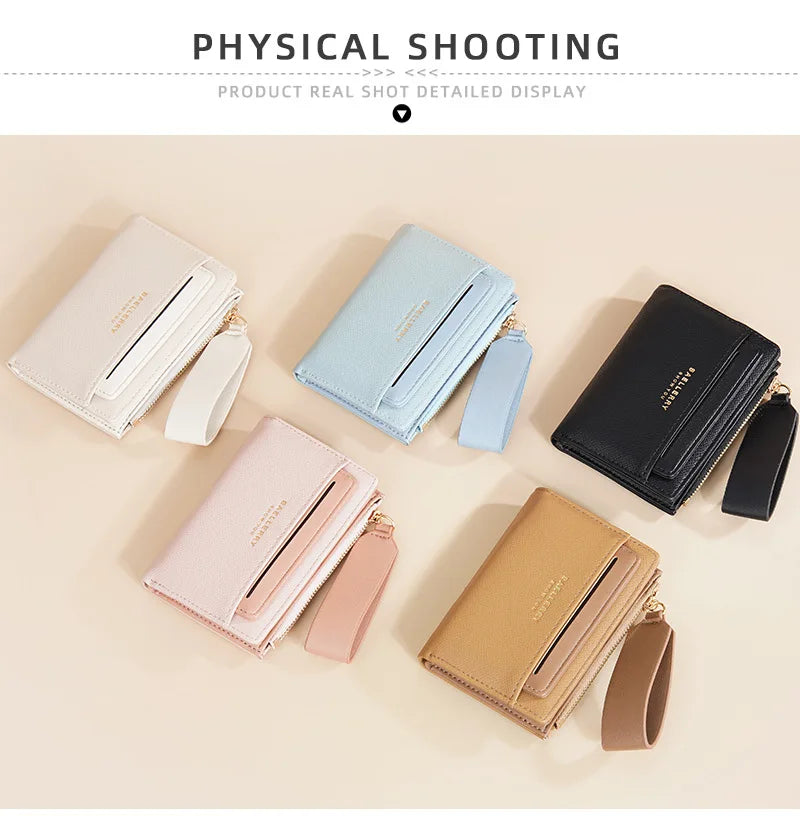 Portafoglio di Lusso Baellerry per Donne, Elegante Portamonete Sottile in Pelle PU con Scomparti Multipli per Carte