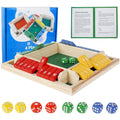 4 giocatori Chiudi la scatola Gioco di dadi Tavolo di legno Tavolo per famiglie Gioco di matematica Interazione genitore-figlio Classici Gioco da tavolo Versione