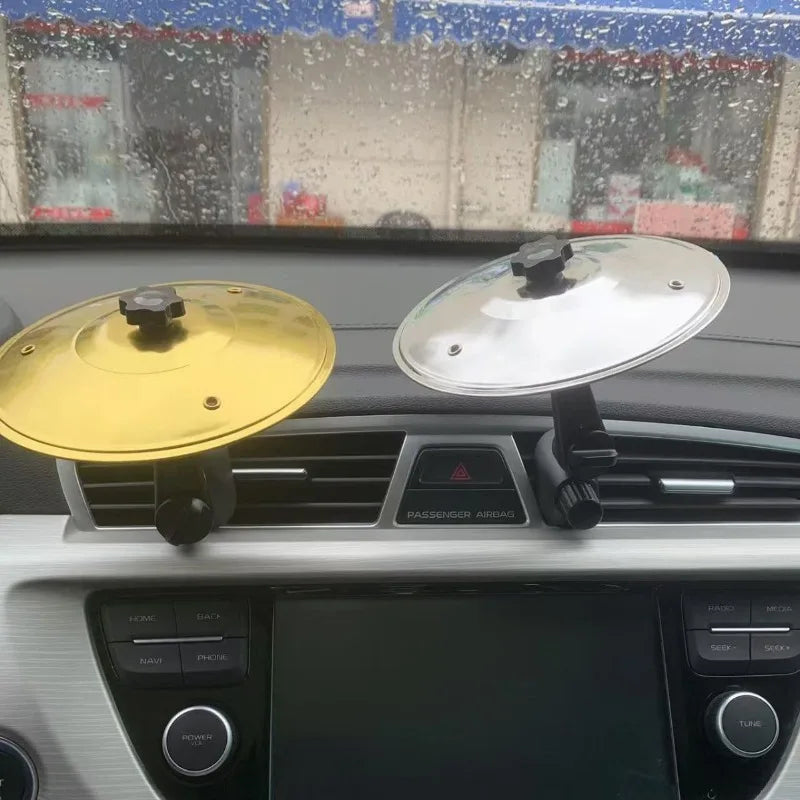 Mini tamburo musicale con presa d'aria a clip, piattino in lega Prese d'aria per auto Bacchetta Accessori decorativi Facile da installare Stile morsetto