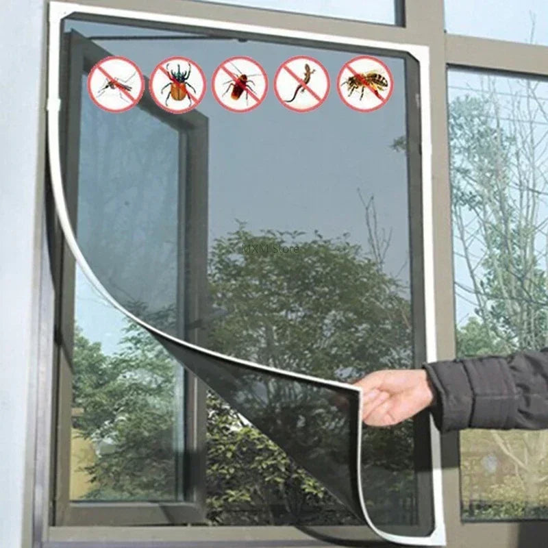 Zanzariera per Finestre e Porte, Tenda in Tulle Anti-Insetti, Tessili per la Casa e il Giardino
