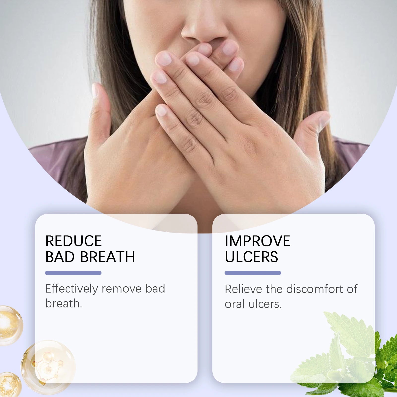 Oralhoe 30mL Oral Care Spray Hydrate Relieve Oral Discomfort Eliminate Bad Breath Long-Lasting Freshness Daily Oral Care Spray