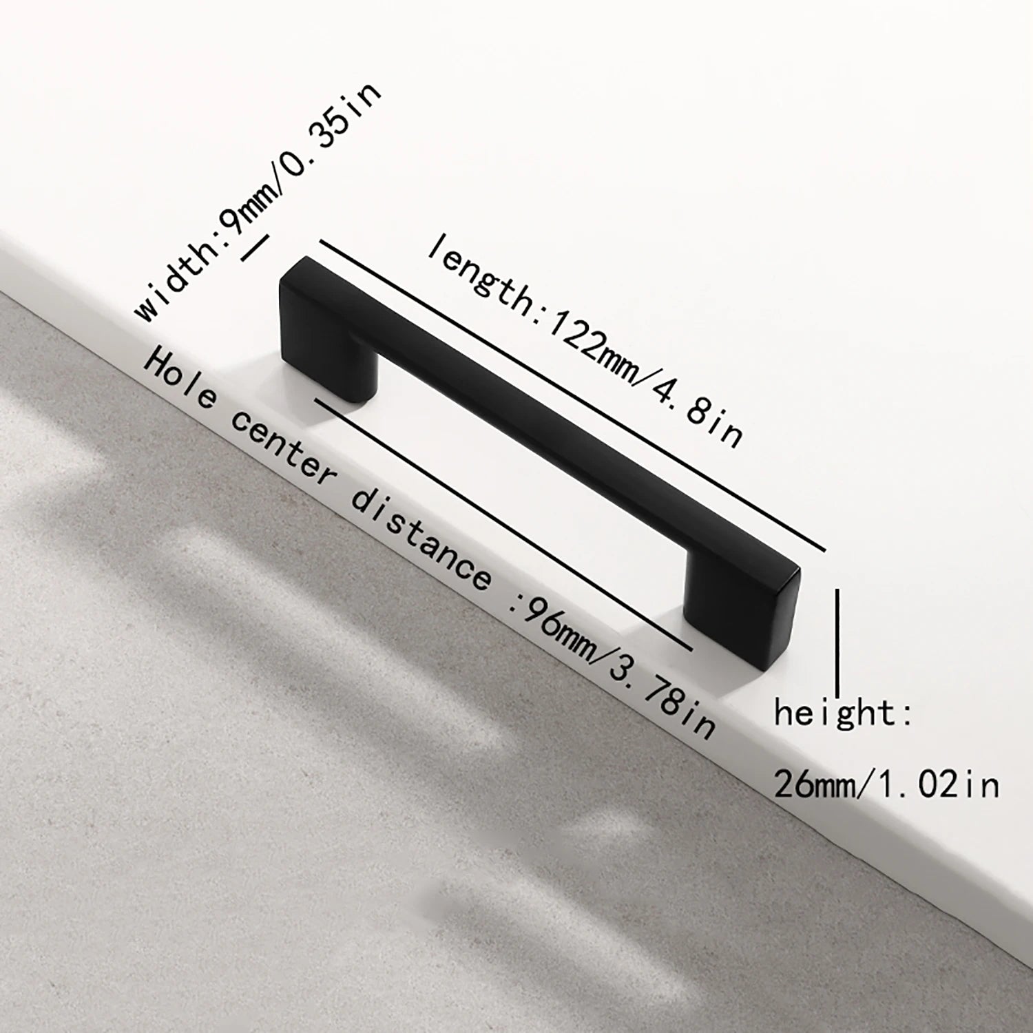 American modern minimalist style cabinets, drawers, wardrobes, furniture, hardware handles, aluminum alloy door handles