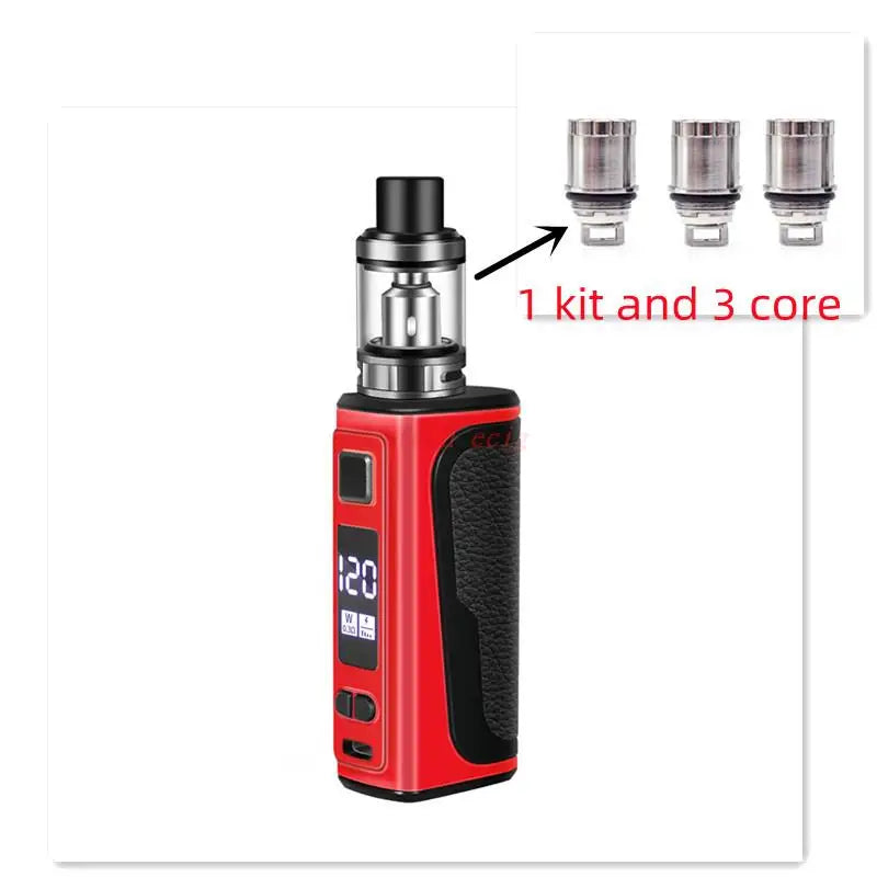 Smoke E5 Kit 120W Vape Box Mod con atomizzatore serbatoio Pod da 2.5ml 1800mAh batteria integrata schermo OLED sigaretta elettronica vaporizzatore penna Vape