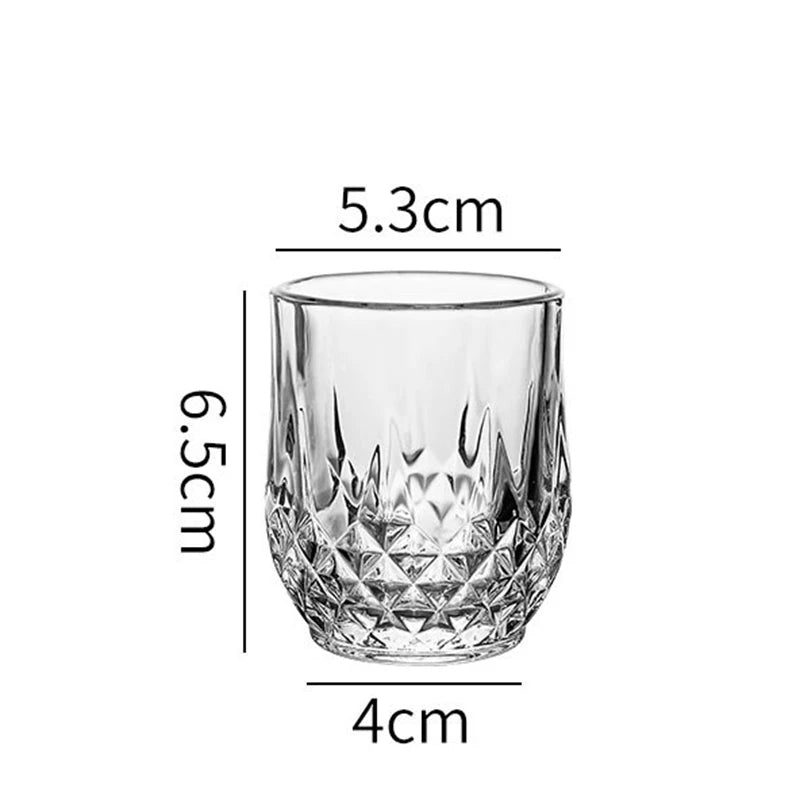 Set da 6 bicchieri da vino di lusso, bicchieri di vetro trasparenti, bicchieri da cocktail squisiti, bicchieri da whisky in stile europeo, bicchieri da birra Brandy