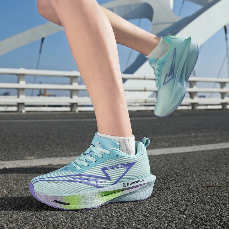 Scarpe da corsa Carbon Board Specialità Maratona Uomo Sport Traspirante Leggero Donna Comodo Atletico Scarpe da ginnastica antiscivolo
