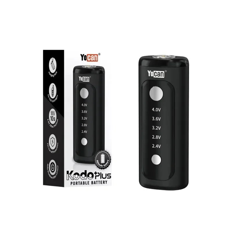 12 pz Originale Yocan Kodo Plus Box Mod 900 mah Preriscaldamento Penna Vape a Tensione Variabile Portatile 510 Batteria per Cartucce Vaper Carrelli