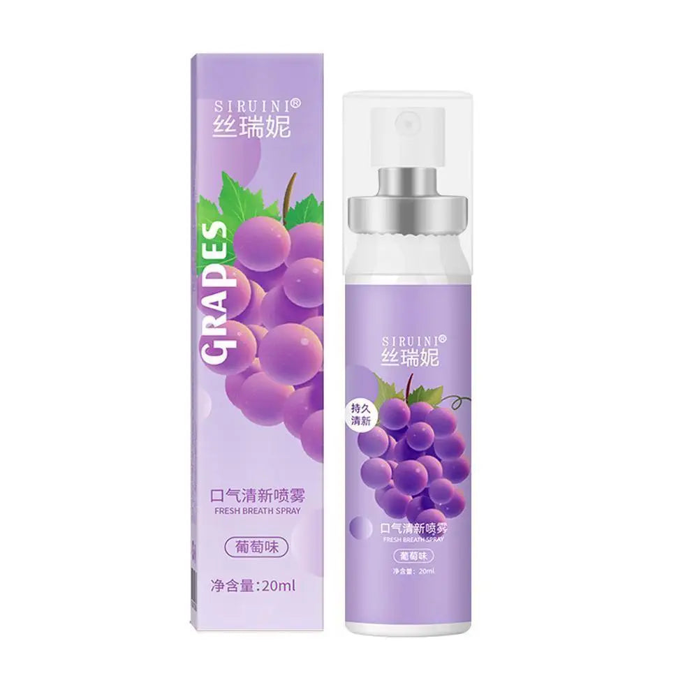 20ml Long-Lasting Breath Freshener Spray Fruity Flavor Mint High-Energy Mint Ingredients Oral Care Products Breath Freshener
