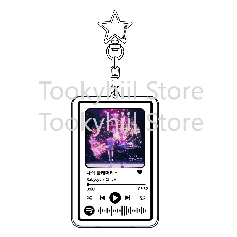 Popolare 26 brani Alien Stage Music Portachiavi Colonna sonora originale LUKA Accessorio per donna Ciondolo per borsa Playlist Codice Keying Fans Regalo