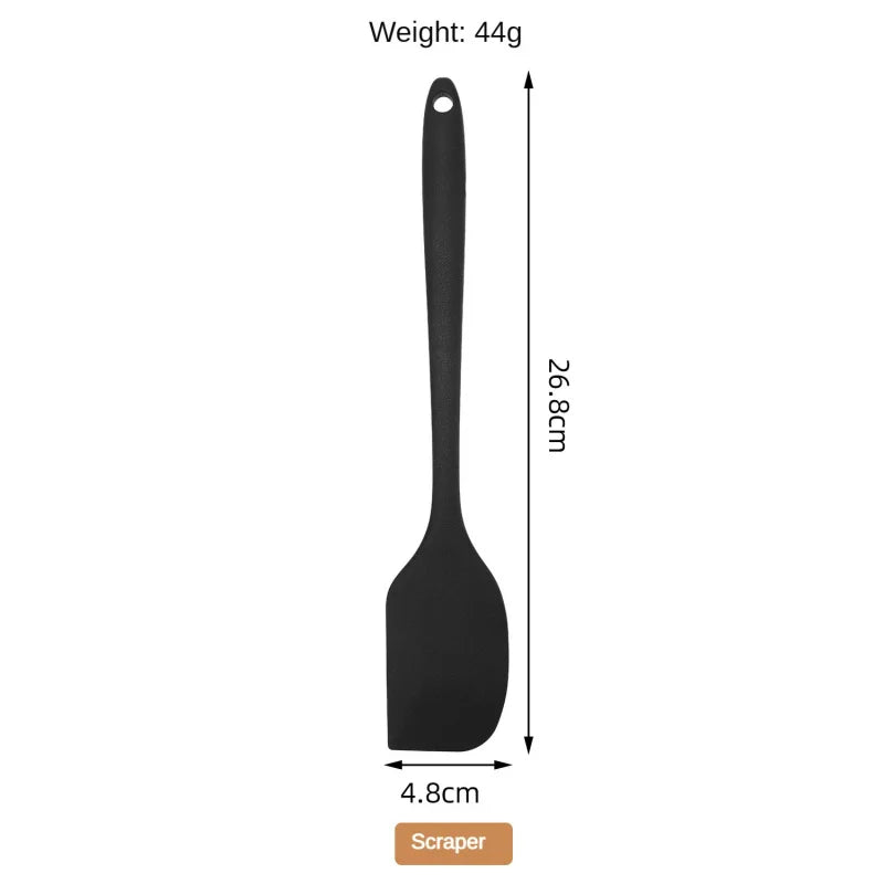 Set di utensili da cucina in silicone per uso alimentare da 1/10 pezzi, cucchiaio a fessura resistente al calore per pentole antiaderenti e pentole calde, colino multiuso