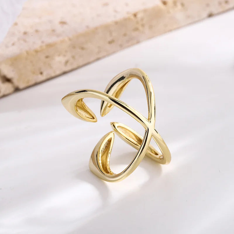 PANJBJ 925 anelli in pietra nera geometrica in argento sterling per le donne ragazza coreana semplice regolabile coppia gioielli Dropshipping