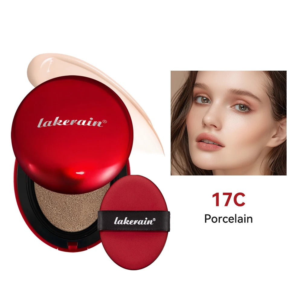 Lakerain Cushion Foundation Sunscreen Waterproof Long-lasting Brighten Foundation Cream Women Base Makeup Face Korean Cosmetics