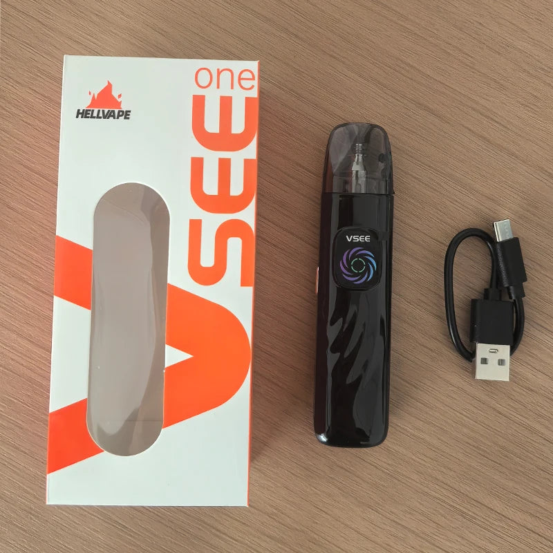 Hellvape Vsee One Pod Kit Vape Pen Batteria 1000mAh 30W 2ml Cartuccia 0.8ohm con Riempimento Laterale Sigaretta Elettronica