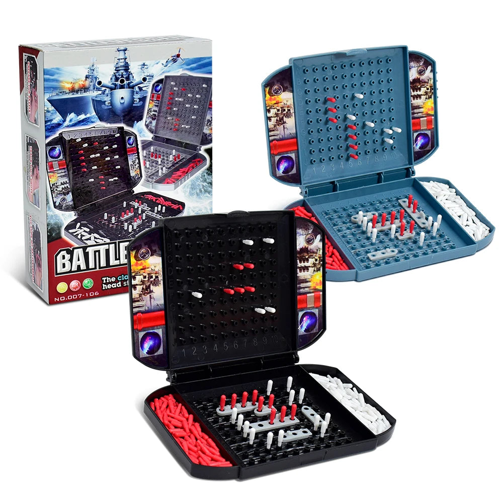 Bambini Interessante nave da guerra Sea Ship Giochi da tavolo Giocattoli Corazzata per due giocatori Il classico gioco da tavolo strategico da combattimento navale per Ki