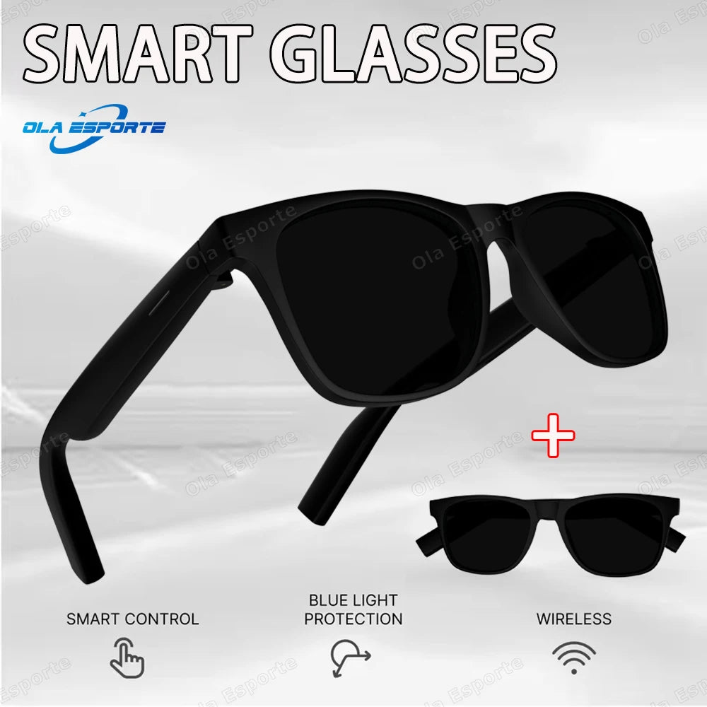 Nuovi Occhiali Smart 2026 per Uomo e Donna, Occhiali Bluetooth con Controllo Vocale, Chiamate, Musica, Protezione UV400, Occhiali da Sole Polarizzati con Cuffie Integrate
