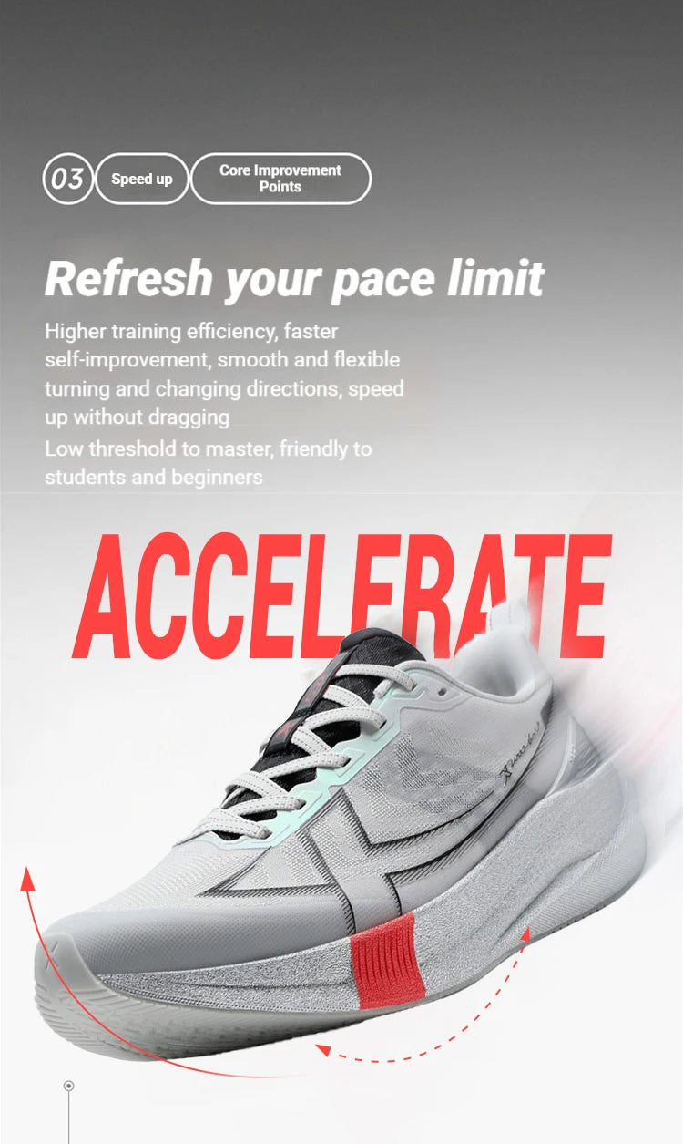 Xtep 2000 km 5.0 Scarpe da corsa Morbide scarpe da ginnastica universali Cuscino Durevole da jogging Scarpe leggere resistenti all'usura 874119110023