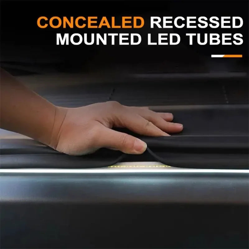 Car High Brightness Trunk Lighting Ambient Light Interior Decoration LED Wiring Free Automatic Sensing Tailgate 2/4M Light Strip