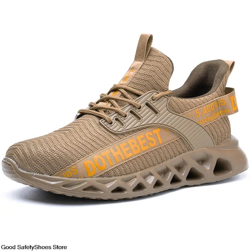 Scarpe antinfortunistiche da uomo per scarpe da ginnastica da lavoro donna uomo scarpe da lavoro con punta in acciaio scarpe protettive di sicurezza leggere anti-sfondamento anti-perforazione