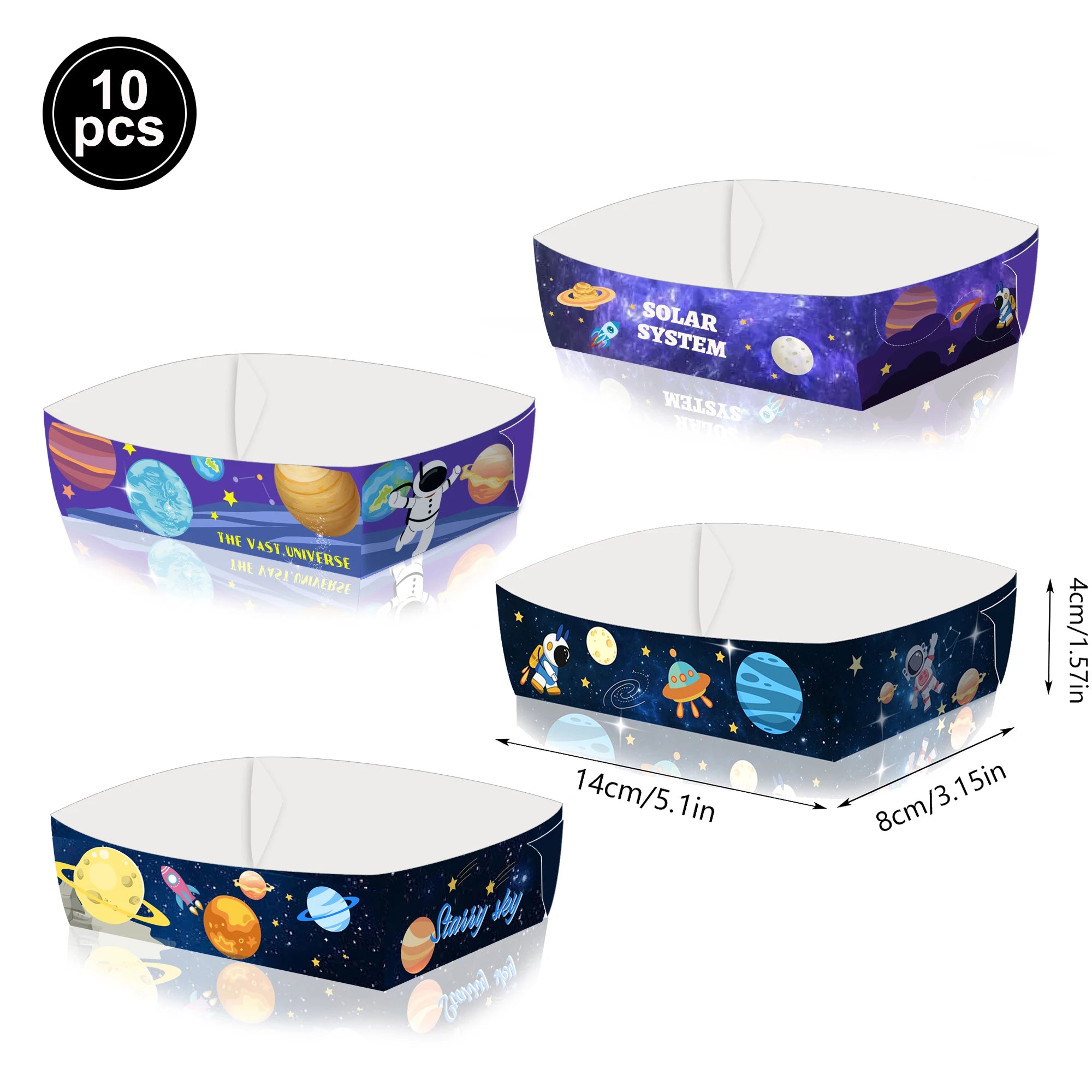 Blue Planet Astronaut Spazio Stoviglie usa e getta Decorazioni per la tavola di compleanno per bambini Piatto di carta Tazza Tovagliolo Astronauta Razzo Palloncino