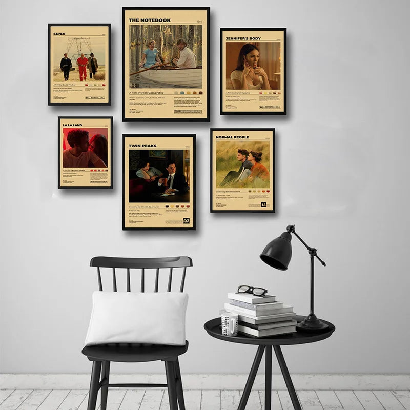 Serie di film classici Poster vintage Film retrò Città di Dio Jojo Coniglio Stampe su carta Kraft Camera Bar Cafe Decor Art Wall Painting