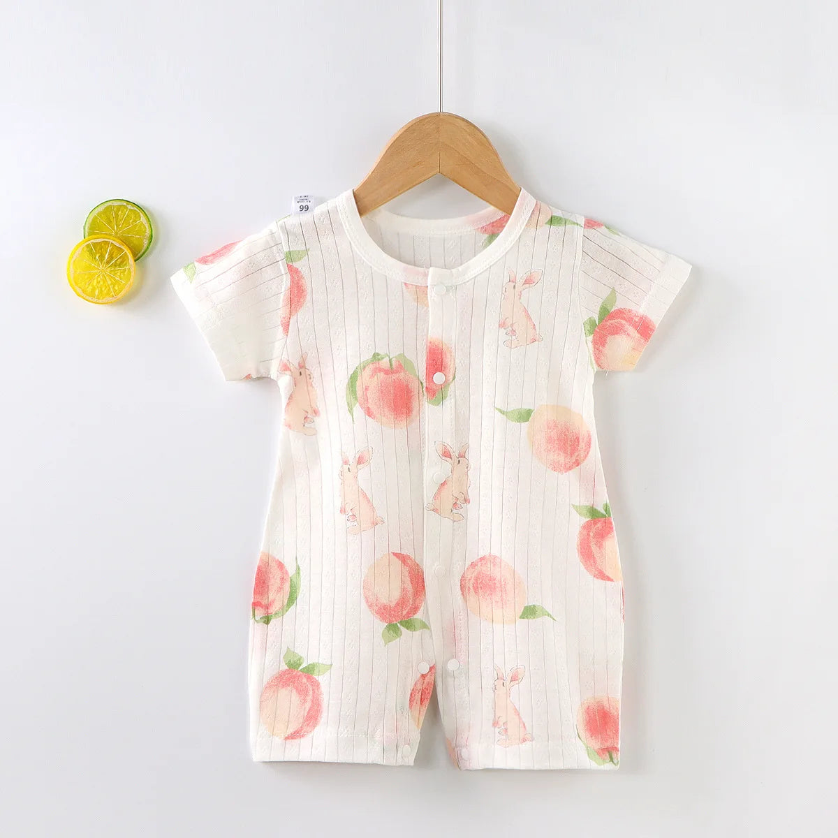 Tutine Neonato 2026 Nuove in Cotone Puro Estive per Bambini e Bambine, Pagliaccetti a Maniche Corte Sottili con Bretelle, Abbigliamento per Neonati