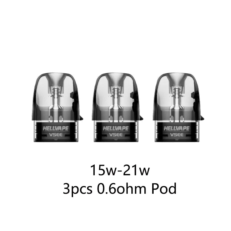 Hellvape Vsee One Pod Kit Vape Pen Batteria 1000mAh 30W 2ml Cartuccia 0.8ohm con Riempimento Laterale Sigaretta Elettronica