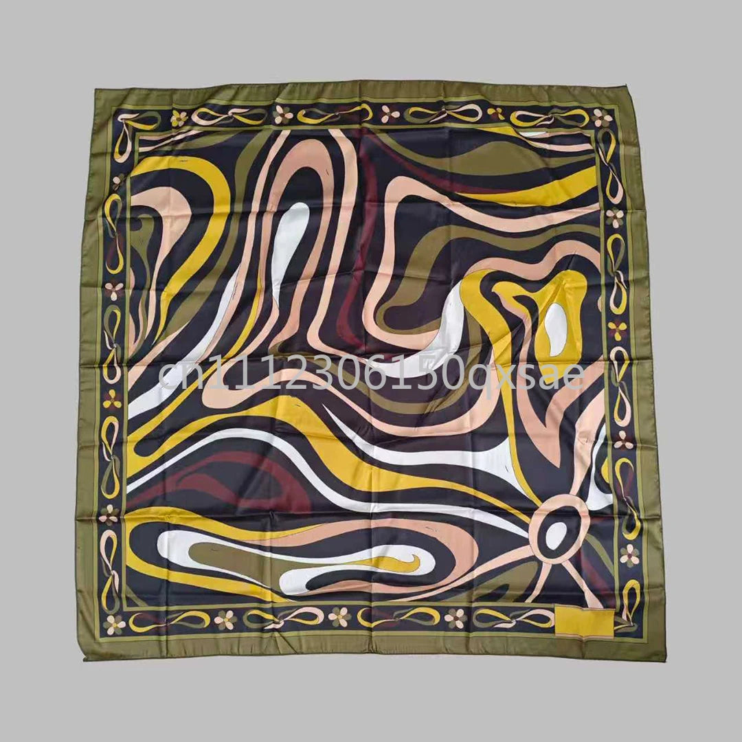 Costumi da bagno da donna rosa con foulard e logo a lettere, set bikini con foulard e fascia per capelli, abbigliamento da spiaggia