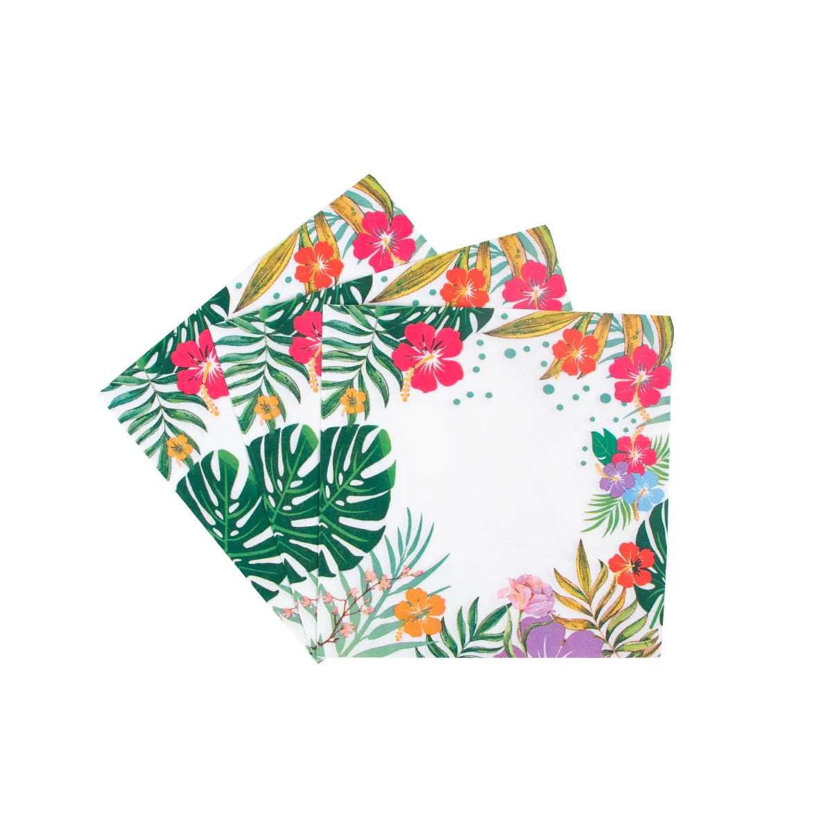 Tovaglioli di carta per feste hawaiane Luau Tovaglioli Aloha con foglie di palma tropicale fenicottero usa e getta per decorazioni per feste estive di compleanno, matrimoni