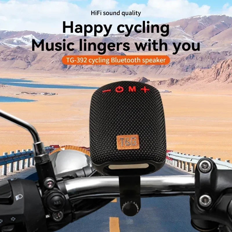 TG392 Mini altoparlante Bluetooth portatile per bicicletta da esterno Radio FM impermeabile Supporta altoparlante wireless per bicicletta subwoofer TWS/TF/AUX