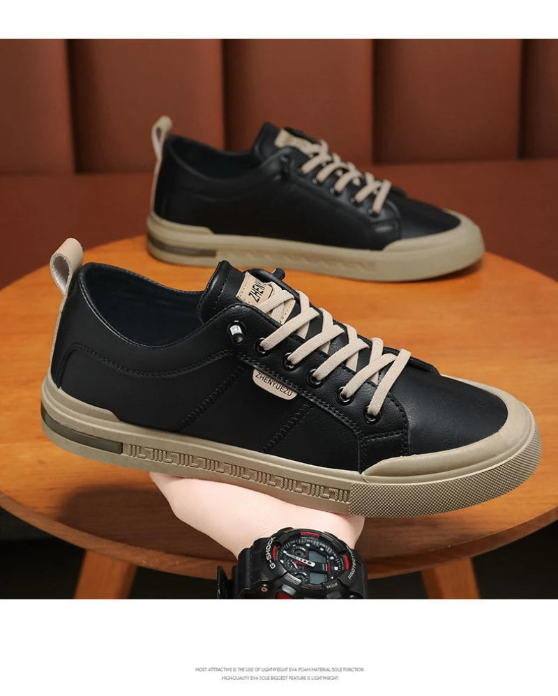 Nuove Sneakers Casual da Uomo a Profilo Basso, Stile Coreano, Versatili, Comode, Leggere, con Suola Morbida e Piattaforma per l'Uso Quotidiano