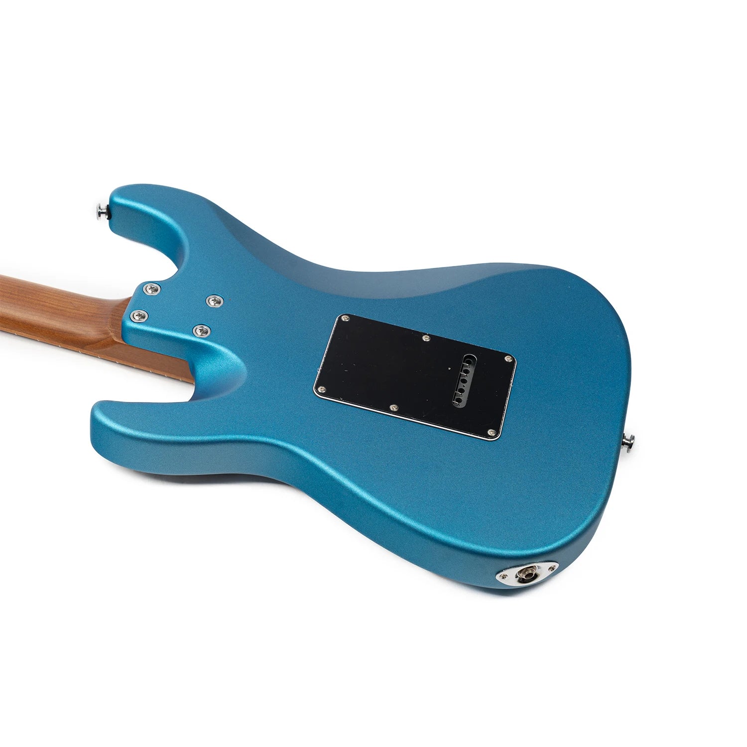 EART Guitar Nexus-S2, chitarra elettrica HSS in mogano arrosto/acero da 25,5".