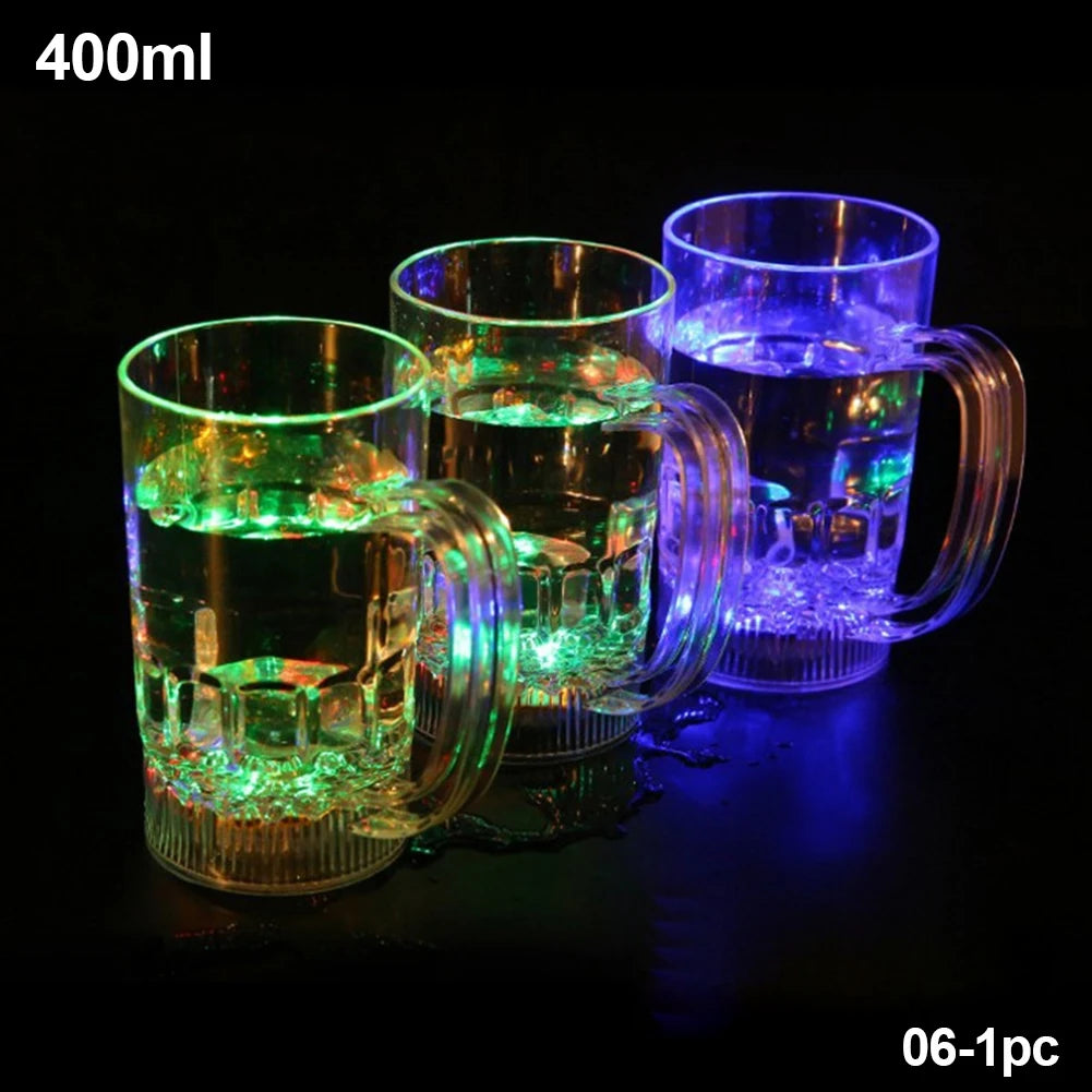 Nuova tazza lampeggiante vino birra Whisky tazza acqua bevanda bicchiere LED automatico incandescente tazza partito forniture Decorative