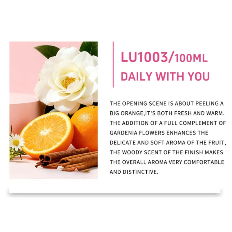 Creative Brand Unisex Heartshaped Perfume Fresh Natural Orange Berry Woody Rose Light Perfume Sweet Girlish Love Fragrance Spray
