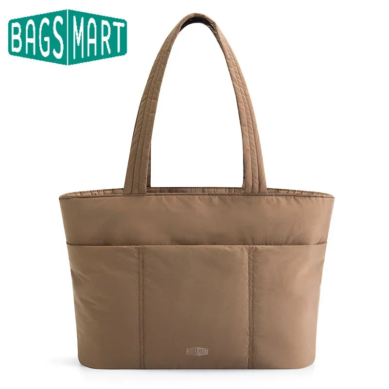 BAGSMART Tote Bag Brand Luxury 2025 Borse originali Borsa da viaggio da donna Borse a mano per college scolastici di grande capacità per donna