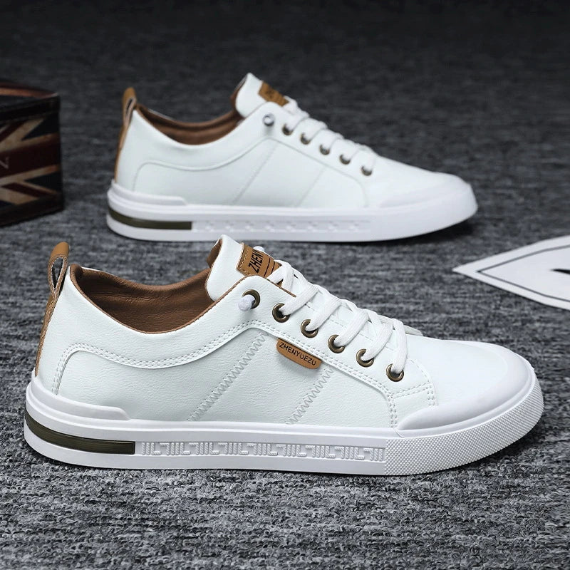 Nuove Sneakers Casual da Uomo a Profilo Basso, Stile Coreano, Versatili, Comode, Leggere, con Suola Morbida e Piattaforma per l'Uso Quotidiano