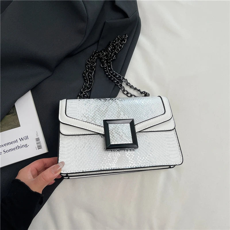 Borse di lusso Borse da donna di marca famose Designer Lady Borse a tracolla con tracolla a catena Borse a tracolla da donna in pelle pu Marca