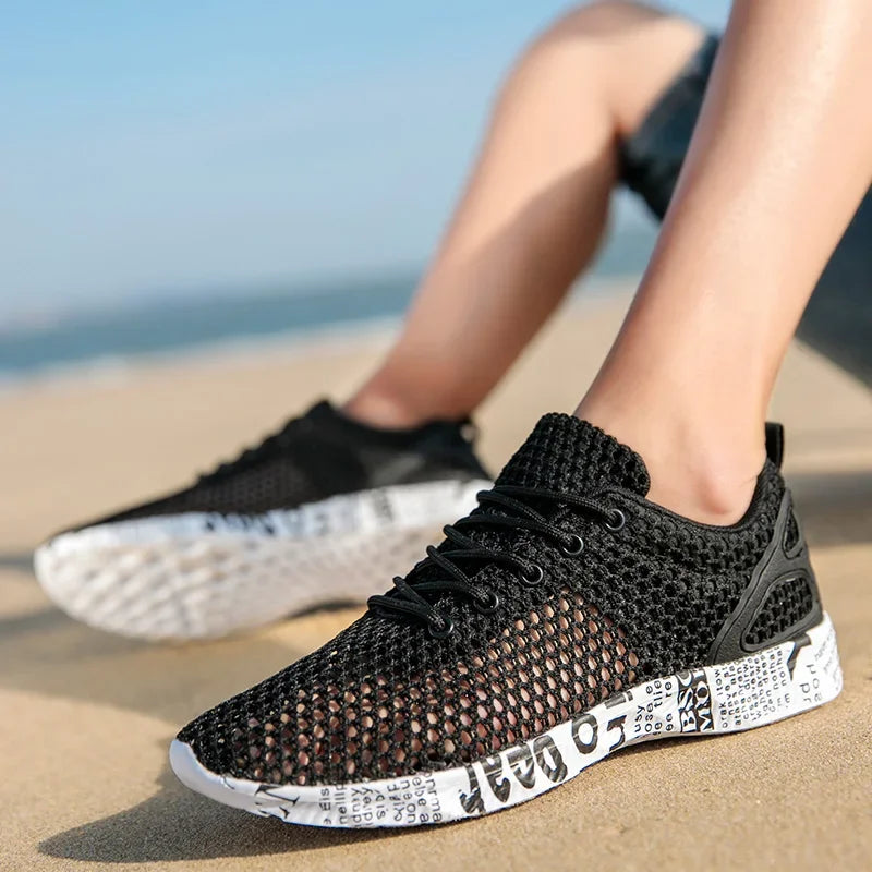 Scarpe casual da uomo estive di alta qualità Scarpe da acqua Scarpe da ginnastica in mesh d'aria Origin Calzature sportive in schiuma di moda Scarpe da spiaggia Scarpe da acqua