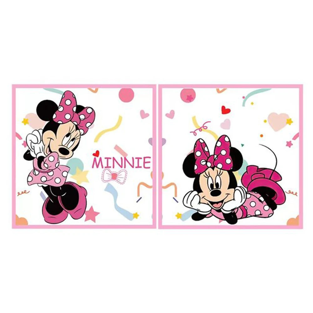 Set per Festa di Compleanno Minnie Mouse: Stoviglie, Bicchieri, Piatti, Tovaglioli, Tovaglia per Ragazze e Decorazioni Baby Shower