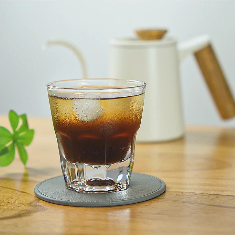 Bicchiere da whisky con fondo spesso da 240 ml/145 ml Bicchiere da birra classico Bicchiere da caffè italiano con fondo spesso Bicchieri da caffè Bicchieri da bere