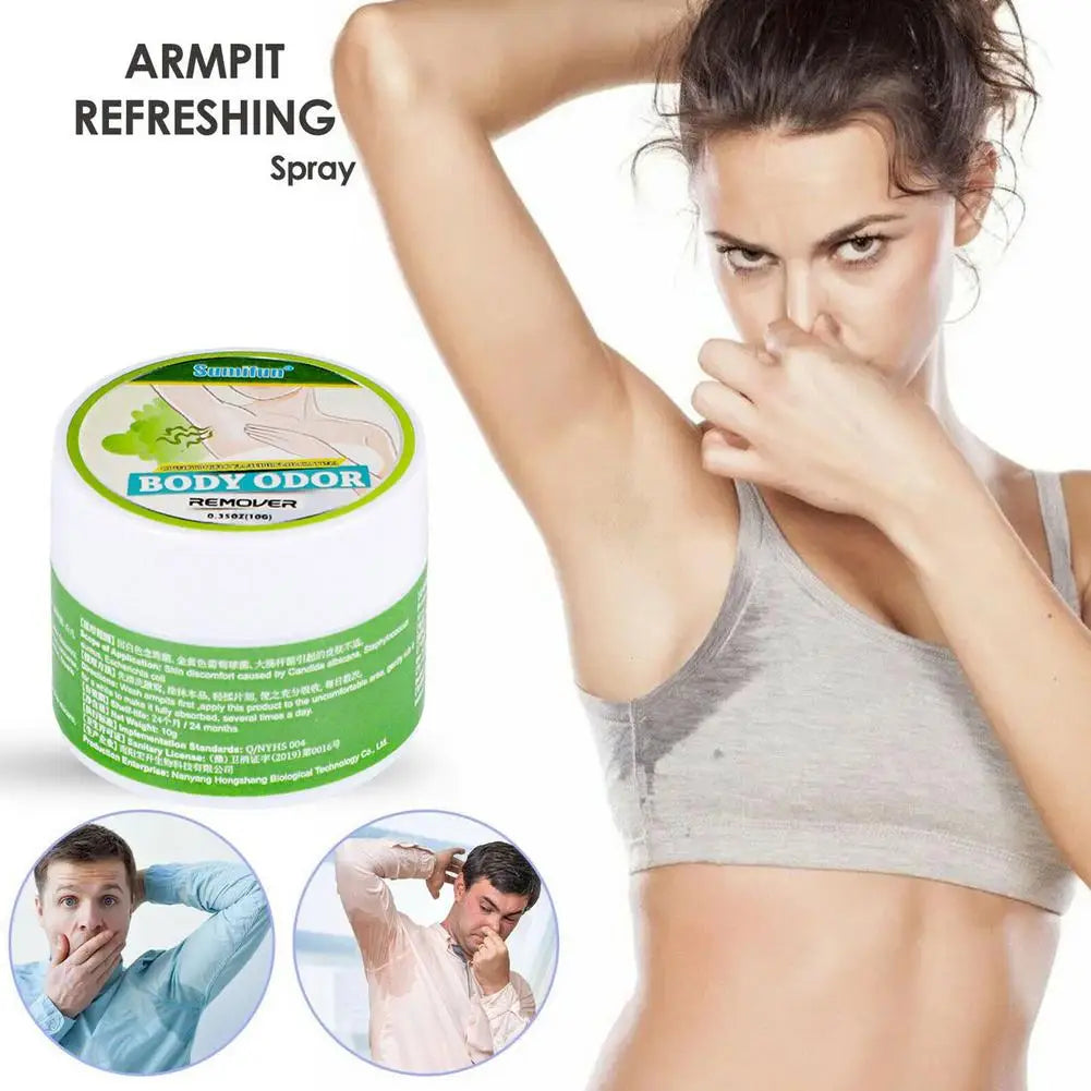 Crema deodorante ascellare Deodorante antitraspirante Rimuovi l'odore del piede Odore del corpo Rinfrescante Nebbia del corpo Asciutto Non appiccicoso