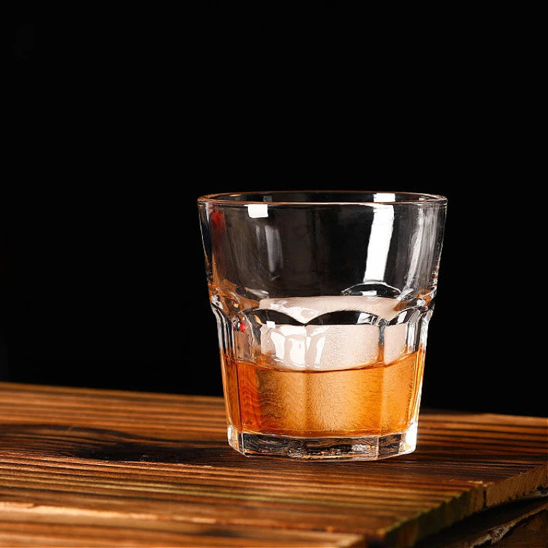 Bicchiere da whisky con fondo spesso da 240 ml/145 ml Bicchiere da birra classico Bicchiere da caffè italiano con fondo spesso Bicchieri da caffè Bicchieri da bere