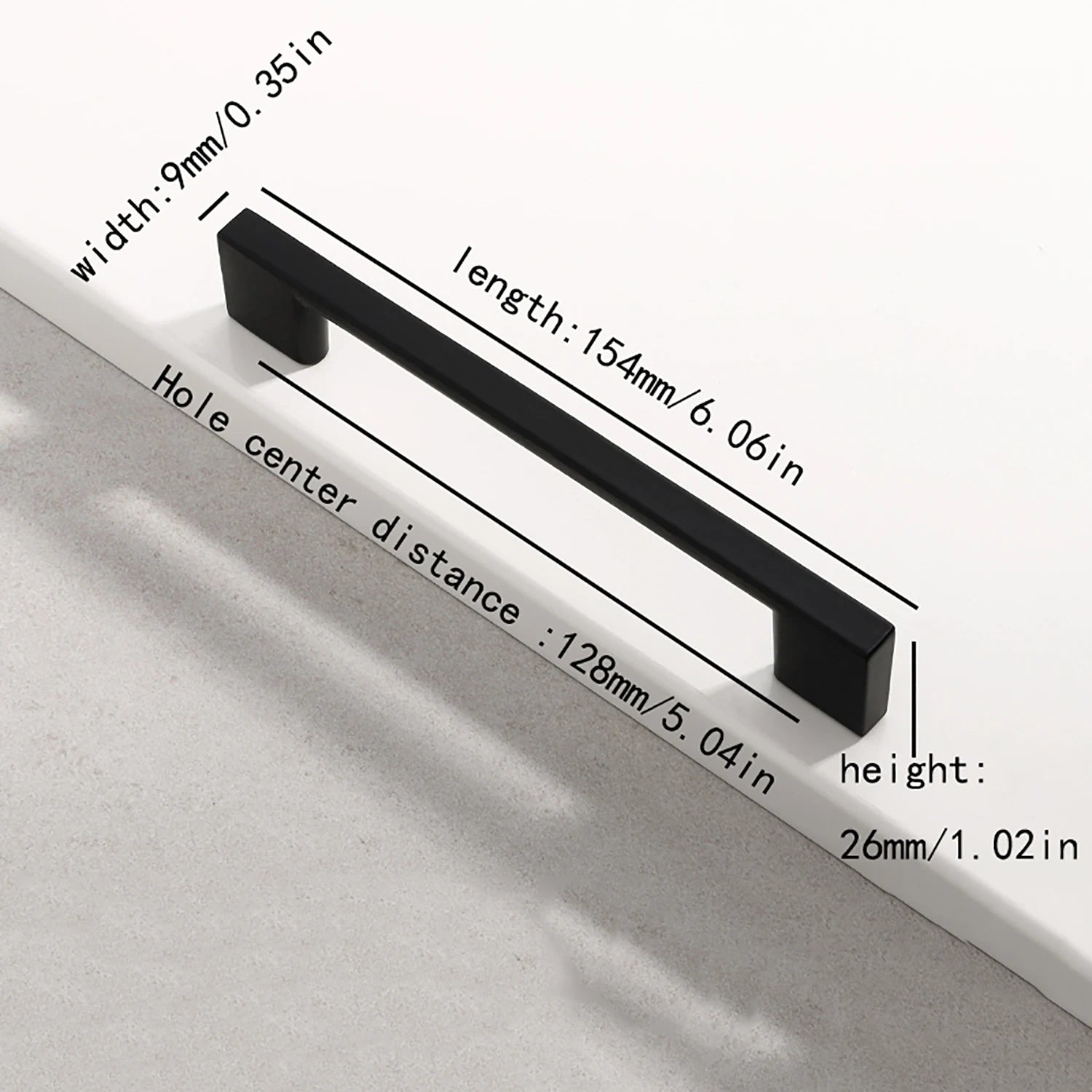 American modern minimalist style cabinets, drawers, wardrobes, furniture, hardware handles, aluminum alloy door handles
