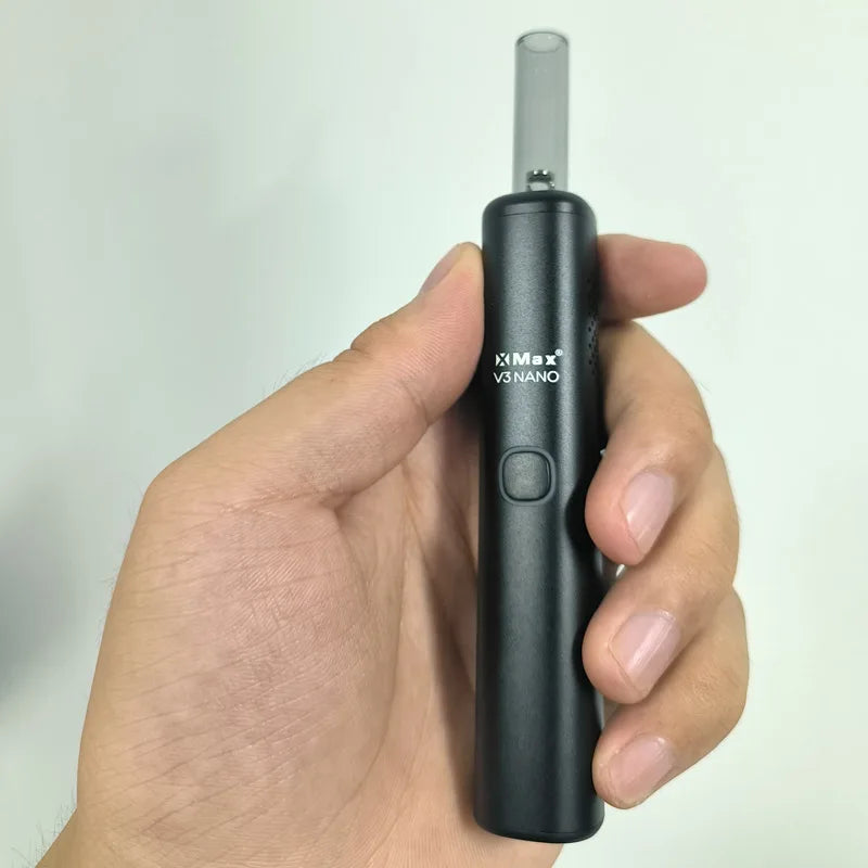 Kit Originale Xmax V3 Nano per Sigaretta Elettronica, Vaporizzatore 1000mAh con Caricatore USB-C e Boccaglio in Vetro per Erbe Secche