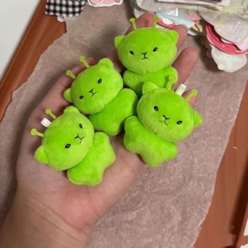 Nuovo mini gatto alieno invasione terra ciondolo bambola fatta a mano super morbido borsa carina accessori regali super carino