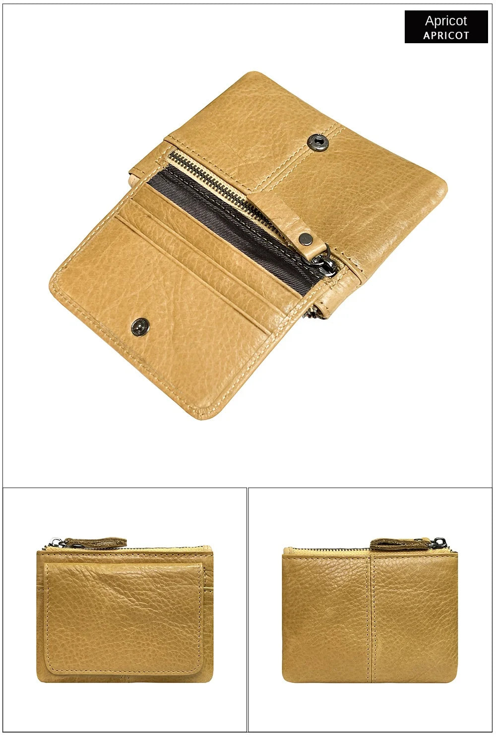 Nuova borsa per carte da donna e da uomo in pelle di mucca Portamonete Porta carte di credito sottile Portafoglio per uomo e donna Tasca per carta d'identità