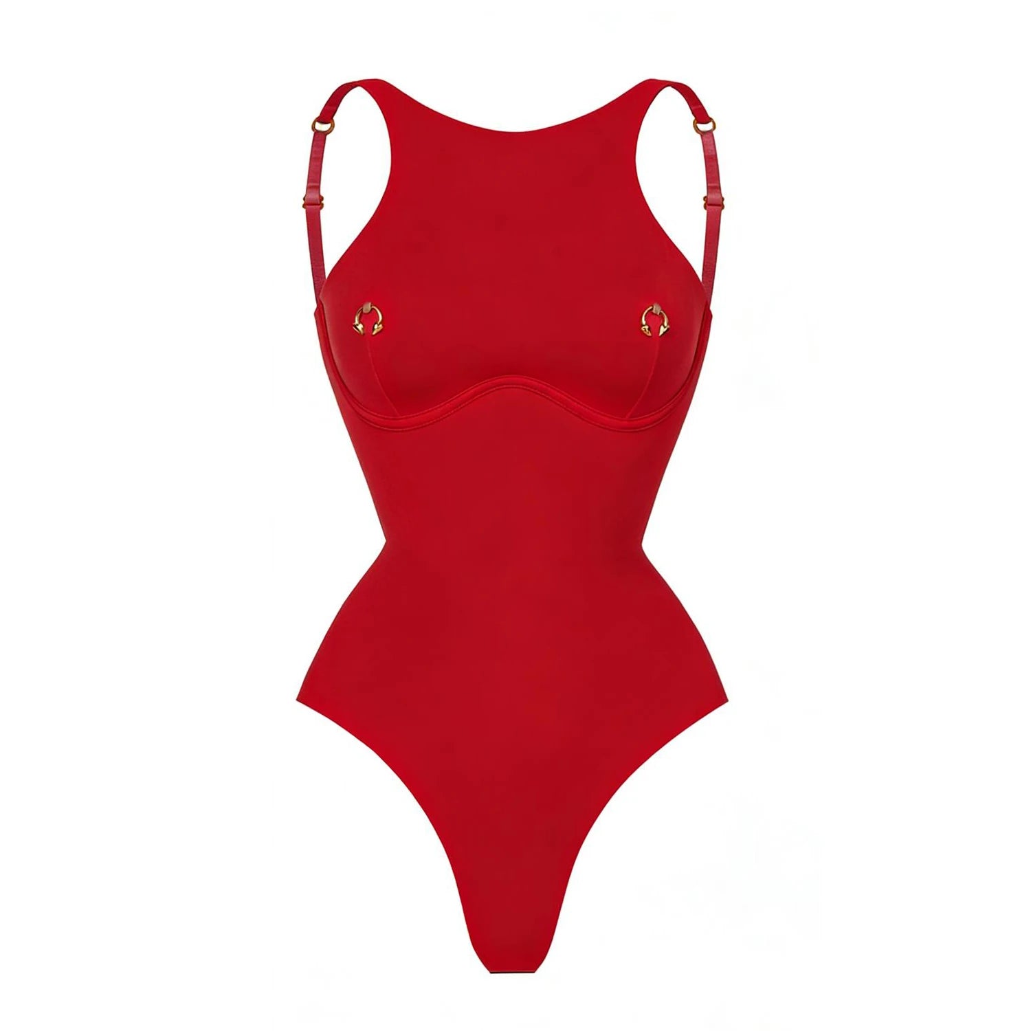 2026 2 Pezzi Costume da Bagno Intero Sexy da Donna, Monokini a Vita Alta Push-Up, Tinta Unita, Abbigliamento da Spiaggia